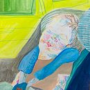 My project for course: Expressive Figure Drawing: Explore Lines, Shapes and Colors. Een project van  Beeldende kunst, Tekening met potlood,  Tekening,  Portrettekening, Realistische tekening, Anatomisch tekenen y Schilderen met gouache van aelanwu - 06.06.2022