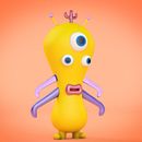 mascote / monster . 3D proyek oleh Natália Aly - 06.18.2022