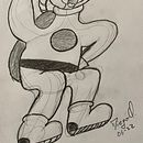 Mi proyecto del curso: Introducción a la creación de personajes estilo cartoon: ASTRONAUTA. Een project van Traditionele illustratie, Ontwerp van personages y  Tekening van Diego O. - 19.06.2022