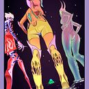 Cómic - Melancolía espacial. Een project van Traditionele illustratie, Ontwerp van personages, Stripboek, Stor, telling y Script van Adrián Alfonso Ojeda - 21.06.2022