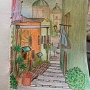 Il mio progetto del corso: Illustrazione su quaderno da disegno con matite colorate . % anna_mandis57 tarafından hazırlanan Geleneksel illüstras, on, Güzel sanatlar, Eskiz çizimi, Kalem Çizimi, Çizim, Sanatsal Çizim, Ve Eskiz defteri projesi - 06.20.2022