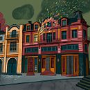 My project for course: Architectural Illustration: Capture a City’s Personality. Un progetto di Illustrazione tradizionale, Architettura, Disegno, Illustrazione digitale e Illustrazione architettonica di Stefana Argirova - 14.06.2022