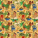 Caribe Romántico: Diseño de estampados para superficies textiles con Photoshop. Un proyecto de Ilustración tradicional, Diseño de vestuario, Pattern Design, Diseño de moda e Ilustración digital de Ana María Barrios Figueredo - 22.06.2022