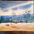 My project for course: Watercolor Landscapes: Experimental Tools and Techniques . Seni Rupa, Lukisan, Dan Lukisan Cat Air proyek oleh Mariann Hegedűs - 06.23.2022