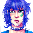 Meu projeto do curso: Retrato ilustrado em aquarela. Un proyecto de Ilustración tradicional, Bellas Artes, Pintura, Dibujo, Pintura a la acuarela, Dibujo de Retrato y Dibujo artístico de Yuuko Kitsune (Beatriz Vieira) - 25.06.2022