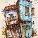 My project for course: Expressive Architectural Sketching with Colored Markers . Menggambar, Ilustrasi Arsitektur, Buku sketsa, Ilustrasi Tinta, Dan Membuat sketsa proyek oleh mauromtaborda - 06.26.2022