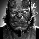 Ilustración Hellboy . % Antonio Ramirez Diaz tarafından hazırlanan Geleneksel illüstras, on, Dijital Çizim, Dijital İllüstras, Ve on projesi - 06.27.2022