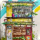 House sketch 2 . % Farzana Misha tarafından hazırlanan Geleneksel illüstras, Ve on projesi - 06.27.2022