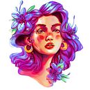 Ella es la primavera. Un proyecto de Ilustración tradicional de Wendy Gómez Menéndez - 27.06.2022