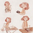 My project for course: Character Creation from Observational Drawings. Un proyecto de Ilustración tradicional, Diseño de personajes, Dibujo y Sketchbook de Marina Chernova - 28.06.2022