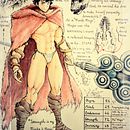 Illustration for Comics: Anatomy of a Superhero - An Elden Ring Super(natural) Hero. Traditional illustration, Character Design, Comic, Pencil Drawing, and Figure Drawing project by Bảo Nguyễn Quang - 06.30.2022