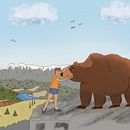 Mi amigo, el oso Bru, y yo. Un proyecto de Ilustración tradicional de 6gtt6cpzwt - 20.01.2022