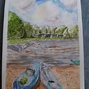Summer at Lake Accotink Ein Projekt aus dem Bereich Traditionelle Illustration und Aquarellmalerei von irisfujito - 18.06.2022