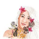 Meu projeto do curso: Retrato ilustrado em aquarela. Ilustração tradicional, Artes plásticas, Pintura, Desenho, Pintura em aquarela, Desenho de retrato, e Desenho artístico projeto de selmasandri - 05.07.2022