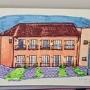 Mi proyecto del curso: Dibujo arquitectónico expresivo con marcadores de colores . Schițe, Desen, Ilustrație arhitecturală, Caiet de schițe & Ilustrație cu cerneală de María Alejandra Chiquinquirá Calles Hernández - 07.07.2022