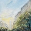 Mi proyecto del curso: Paisajes urbanos en acuarela. Een project van  Beeldende kunst, Aquarelschilderen y  Architecturale illustratie van Dolores Maiz Casas - 07.07.2022