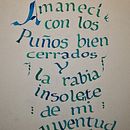 De Heroes del Silencio  Ein Projekt aus dem Bereich Kalligrafie von Cesar Ramirez - 04.07.2022