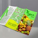 Tríptico para tienda vegana en Portugal. Advertising, Marketing, Design, and Graphic Design project by Luca Mendieta - 07.10.2022