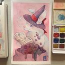 Il mio progetto del corso: Tecniche di illustrazione con acquerello e gouache . Ilustrație tradițională, Arte plastice, Pictura, Pictură în acuarelă, Ilustrație pentru copii și Pictură cu guașă de aarmaglie - 07.11.2022