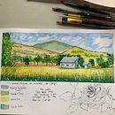 Mi proyecto del curso: Cuaderno de viaje en acuarela. Watercolor Painting, Traditional illustration, Architectural Illustration, and Sketchbook project by Barbara Fiorilo-Mendoza - 07.11.2022
