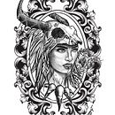 Mi proyecto del curso: Diseño e ilustración digital de tatuajes con Procreate. Un progetto di Illustrazione tradizionale, Graphic design, Illustrazione digitale, Design di tatuaggi e Disegno digitale di Roberto Caballero Rdz - 05.06.2022