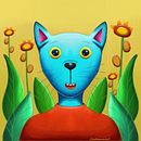Gato para mi proyecto del curso: Técnicas y estilos de ilustración con Procreate. Un progetto di Illustrazione tradizionale, Illustrazione digitale e Disegno digitale di Alethia Valdes - 10.07.2022