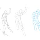 Mi proyecto del curso: Ilustración para cómics: anatomía de un superhéroe. Un projet de Illustration traditionnelle, Conception de personnages, B, e dessinée, Dessin au cra, on , et Dessin anatomique de Juan Sastoque - 07.07.2022