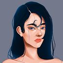 Final result: Retrato de personagens femininas com Procreate. Un projet de Illustration traditionnelle et Illustration numérique de Marta Nana - 06.07.2022