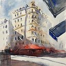 Mon projet du cours : Dessin architectural à l’aquarelle et à l’encre . Schițe, Desen, Pictură în acuarelă, Ilustrație arhitecturală, Caiet de schițe & Ilustrație cu cerneală de caroguizou - 07.12.2022