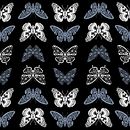 Borboletas Estilizadas Ein Projekt aus dem Bereich Traditionelle Illustration, Design von Garderoben, Musterdesign, Modedesign und Digitale Illustration von Gisele Rio Branco - 10.07.2022