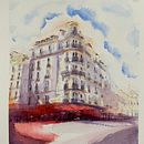 My project for course: Architectural Sketching with Watercolor and Ink. Un proyecto de Dibujo, Pintura a la acuarela, Ilustración arquitectónica, Ilustración con tinta, Bocetado y Sketchbook de vacker8 - 06.07.2022