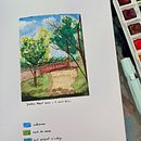 My project for course: Watercolor Travel Journal. Projekt z dziedziny Trad, c, jna ilustracja, Malowanie akwarelą,  R, sunek architektoniczn i Sketchbook użytkownika Cécile Kerneïs - 14.07.2022
