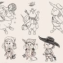 Mein Kursprojekt: Character Design für Kindermedien: Techniken und Stile. Projekt z dziedziny Projektowanie postaci,  R, sunek, Ilustracja c, frowa, Ilustracje dla dzieci, R, sunek c, frow, Malarstwo c i frowe użytkownika alinasf - 14.07.2022