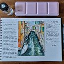 My project for course: Watercolor Travel Journal. Un proyecto de Ilustración tradicional, Pintura a la acuarela, Ilustración arquitectónica y Sketchbook de Karla Rivas - 14.07.2022
