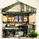 My project for course: Expressive Architectural Sketching with Colored Markers. Sketching, Drawing, Architectural Illustration, Sketchbook & Ink Illustration project by Minh Đức Lê - 07.16.2022