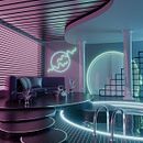 My project for course: 3D Interior Visualizations: Design Retro Spaces in Cinema 4D. Projekt z dziedziny 3D,  Modelowanie 3D, Architektura c i frowa użytkownika GabbyToon . - 16.07.2022