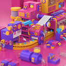 Factory. Design, 3D, 3D Animation, 3D Modeling, and 3D Design project by Gabriel Salcedo - 02.02.2017