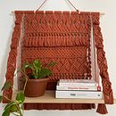 Meu projeto do curso: Macramê: do primeiro nó ao design final. Un proyecto de Diseño de complementos, Decoración de interiores, Tejido y Macramé de anna_paes - 09.07.2022