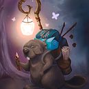 My project for course: Illustrating Fantastical Animals with Procreate . % Sasha Choo tarafından hazırlanan Geleneksel illüstras, on, Karakter Tasarımı, Çizim, Dijital İllüstras, on, Hika, e anlatımı, Ve Anlatı projesi - 07.29.2022