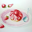Mon projet du cours :  Illustration culinaire savoureuse à l'aquarelle. Un proyecto de Ilustración tradicional, Bellas Artes, Pintura y Pintura a la acuarela de Brigitte Laffont - 19.07.2022