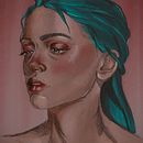 Mi proyecto del curso: Retrato ilustrado con Procreate. Un proyecto de Ilustración tradicional, Ilustración vectorial, Ilustración digital y Dibujo de Retrato de Elena Martín Jiménez - 21.07.2022