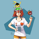 Original Character Tracy Oneill. Projekt z dziedziny Trad, c, jna ilustracja,  R i sunek użytkownika tmvolframio - 21.07.2022