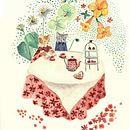 My project for course: Delicate Watercolors for Narrative Illustration - Cat tea party. Un projet de Illustration traditionnelle, Aquarelle et Illustration jeunesse de phhsh - 21.07.2022