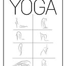 Yoga poster. Ilustração tradicional, e Design de cartaz projeto de freakfnature - 03.07.2022