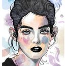 My project for course: Illustrated Portrait in Watercolor. Un progetto di Illustrazione tradizionale, Belle arti, Pittura, Disegno, Pittura ad acquerello, Disegno di ritratti e Disegno artistico di makeshiftman00 - 22.07.2022