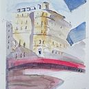 My project for course: Architectural Sketching with Watercolor and Ink. Un proyecto de Bocetado, Dibujo, Pintura a la acuarela, Ilustración arquitectónica, Sketchbook e Ilustración con tinta de Gerry Hurtado - 23.07.2022