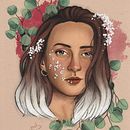 My project for course: Illustrated Portraits with Procreate. Ilustração tradicional, Ilustração vetorial, Ilustração digital, e Desenho de retrato projeto de Belén Gabarró - 24.07.2022