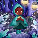 Cat in the Woods | Portfolio illustration . Traditional illustration, Character Design, Digital Illustration, and Children's Illustration project by Ilona Romiszvili - 07.25.2022