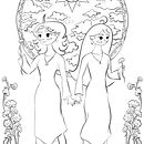 Mi proyecto del curso: Retrato ilustrado con estilo art nouveau. Traditional illustration, Fine Arts, Digital Illustration, Portrait Drawing, Artistic Drawing, Digital Drawing, and Digital Painting project by Myrna Gómez Maldonado - 07.26.2022