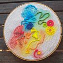 Il mio progetto del corso: Tecniche di base di ricamo e acquerello. Un progetto di Pittura, Pittura ad acquerello, Ricamo e Textile Design di Silvana Geronimi - 28.07.2022